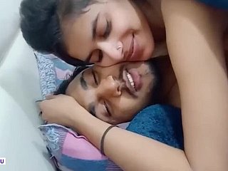 Cute Indian Girl Passionate making love yon ex-boyfriend trample pussy coupled with kissing